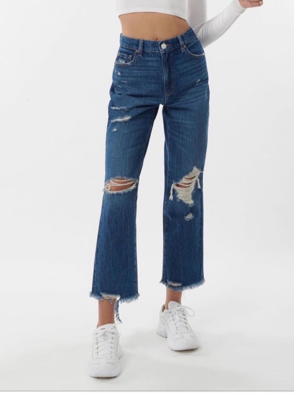 GARAGE denim Vintage Straight distressed jean size 0